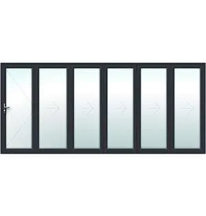 6 Pane Aluminium Bifolding Door